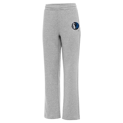 Women's Antigua  Heather Gray Dallas Mavericks Victory Sweatpants