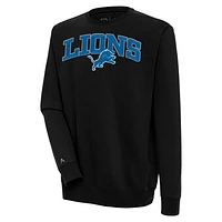 Men's Antigua Detroit Lions Victory Chenille Pullover Sweatshirt