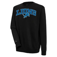 Men's Antigua Detroit Lions Victory Chenille Pullover Sweatshirt