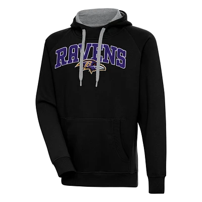 Men's Antigua Baltimore Ravens Victory Pullover Hoodie