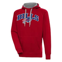 Men's Antigua  Red Buffalo Bills Victory Pullover Hoodie