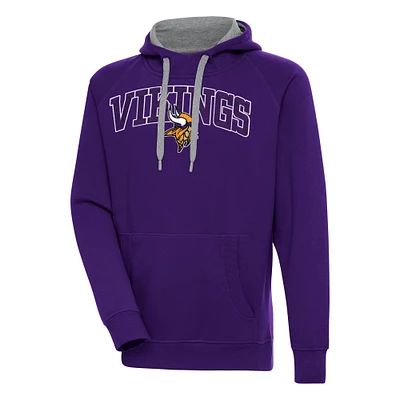 Men's Antigua  Purple Minnesota Vikings Victory Pullover Hoodie