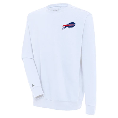 Men's Antigua  White Buffalo Bills Victory Pullover Sweatshirt