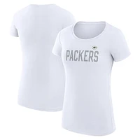 Women's G-III 4Her by Carl Banks Green Green Bay Packers Dot Print Lightweight Fitted T-Shirt