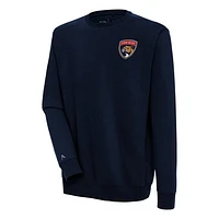 Men's Antigua  Navy Florida Panthers Victory Pullover Sweatshirt