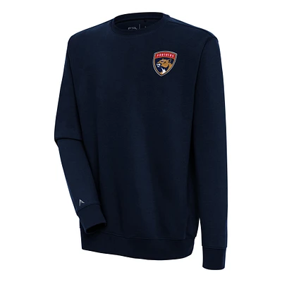 Men's Antigua  Navy Florida Panthers Victory Pullover Sweatshirt
