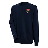 Men's Antigua  Navy Florida Panthers Victory Pullover Sweatshirt