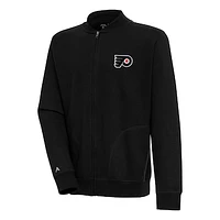 Men's Antigua  Black Philadelphia Flyers Victory Full-Zip Jacket