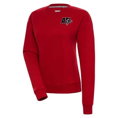 Women's Antigua  Red Atlanta Falcons Victory Pullover Sweatshirt