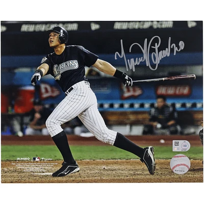 Miguel Cabrera Florida Marlins Autographed 8" x 10" 2003 World Series Hit Photograph