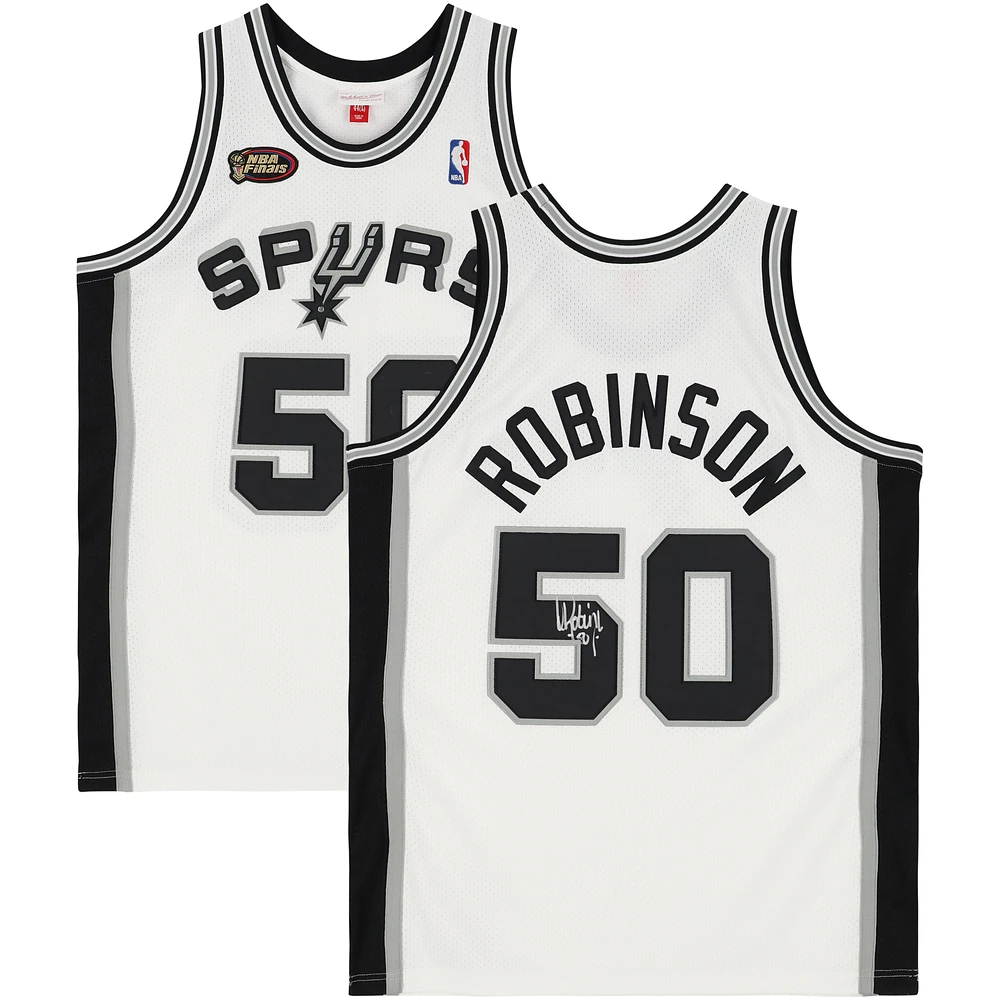 David Robinson San Antonio Spurs Autographed White Mitchell & Ness 1998-99 Authentic Jersey