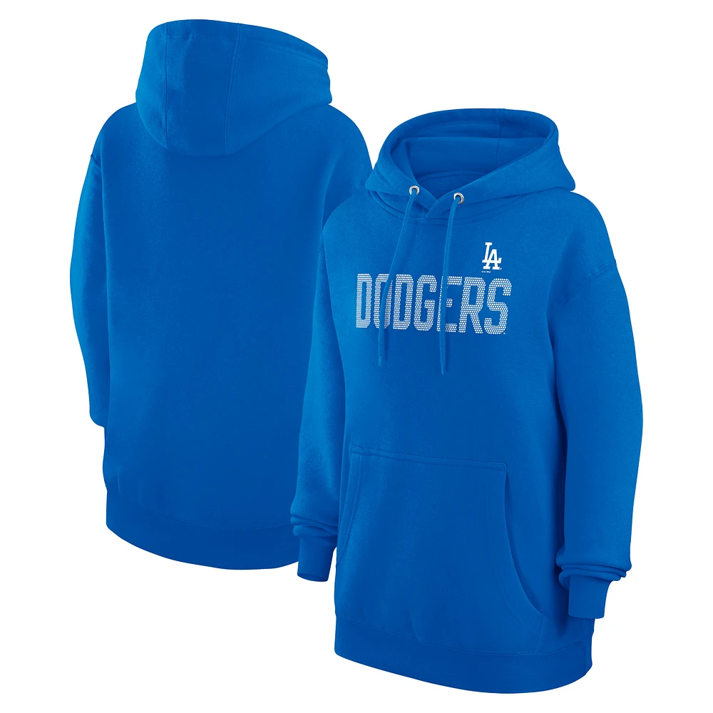 Women's G-III 4Her by Carl Banks Royal Los Angeles Dodgers Dot Print Pullover Hoodie