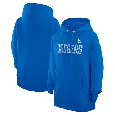 Women's G-III 4Her by Carl Banks  Royal Los Angeles Dodgers Dot Print Pullover Hoodie