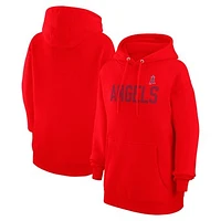 Women's G-III 4Her by Carl Banks  Red Los Angeles Angels Dot Print Pullover Hoodie