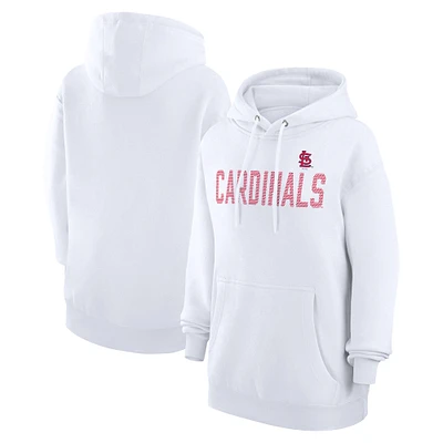 Women's G-III 4Her by Carl Banks  White St. Louis Cardinals Dot Print Pullover Hoodie