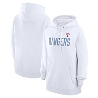 Women's G-III 4Her by Carl Banks  White Texas Rangers Dot Print Pullover Hoodie