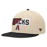 Men's Fanatics Khaki/Black Arizona Diamondbacks Cycle Snapback Hat