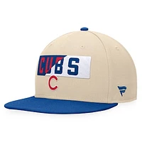 Men's Fanatics Khaki/Royal Chicago Cubs Cycle Snapback Hat