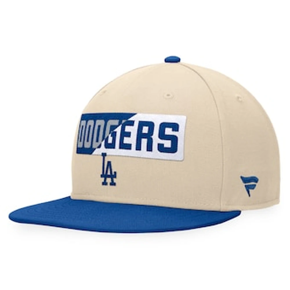 Men's Fanatics Khaki/Royal Los Angeles Dodgers Cycle Snapback Hat