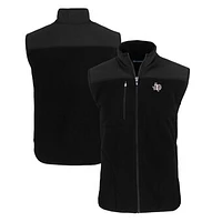 Men's Cutter & Buck  Black Texas Southern Tigers Big Tall Cascade Eco Sherpa Fleece Full-Zip Vest