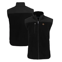 Men's Cutter & Buck  Black Texas State Bobcats Big Tall Cascade Eco Sherpa Fleece Full-Zip Vest