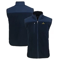 Men's Cutter & Buck  Navy Notre Dame Fighting Irish Big Tall Cascade Eco Sherpa Fleece Full-Zip Vest