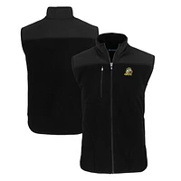 Men's Cutter & Buck  Black Oregon Ducks Big Tall Cascade Eco Sherpa Fleece Full-Zip Vest