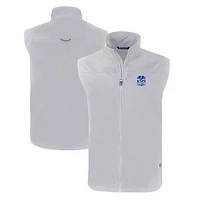 Men's Cutter & Buck  Gray Hampton Pirates Big Tall Charter Eco Full-Zip Vest