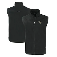 Men's Cutter & Buck  Black UCF Knights Big & Tall Charter Eco Full-Zip Vest