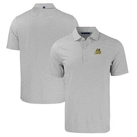 Men's Cutter & Buck  Gray/White Bryant Bulldogs Big Tall Forge Eco Double Stripe Stretch Recycled Polo