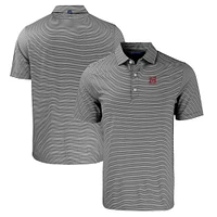 Men's Cutter & Buck  Black/White Morehouse Maroon Tigers Big Tall Forge Eco Double Stripe Stretch Recycled Polo