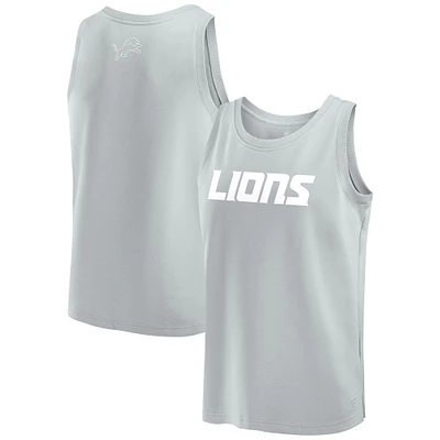 Men's Fanatics Gray Detroit Lions Elements Tank Top