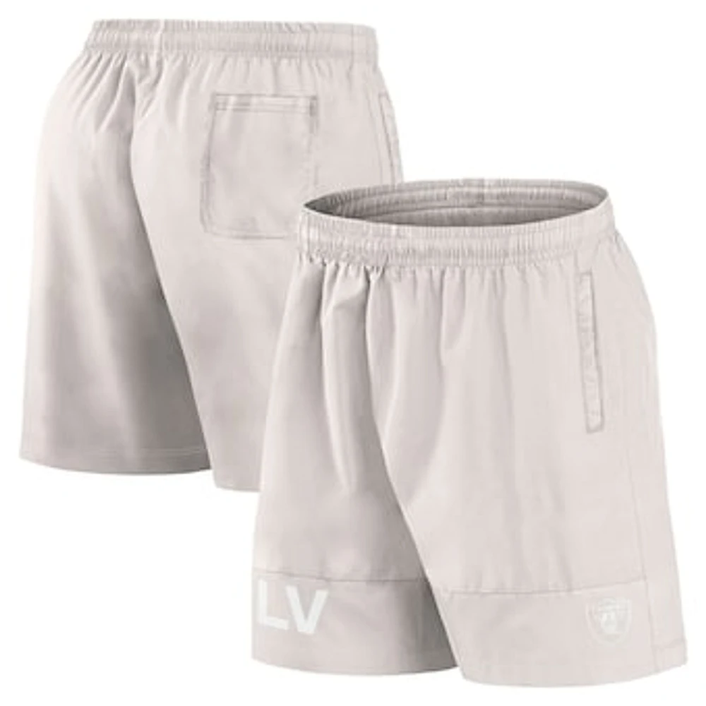 Men's Fanatics Cream Las Vegas Raiders Elements Shorts