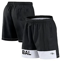 Men's Fanatics Black Baltimore Ravens Elements Shorts