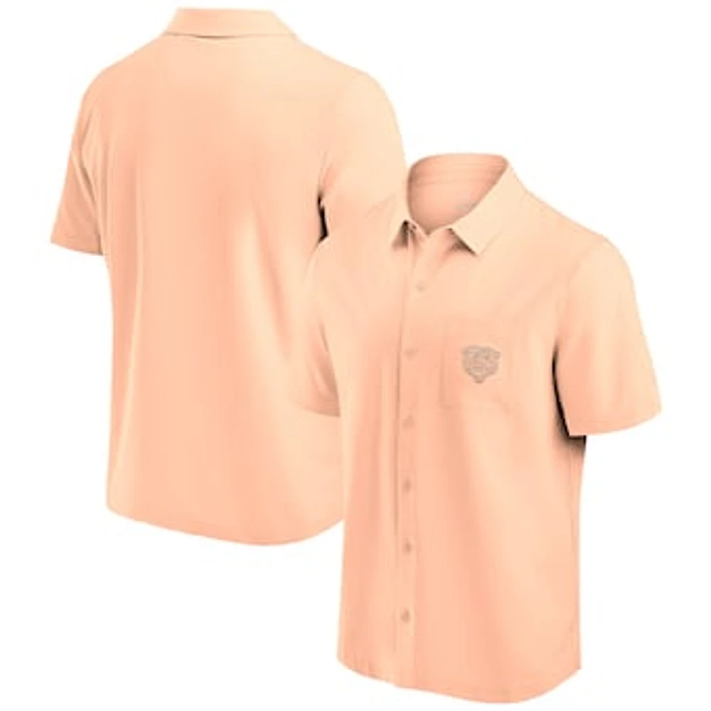 Men's Fanatics Light Pink Chicago Bears Front Office Button-Up Shirt