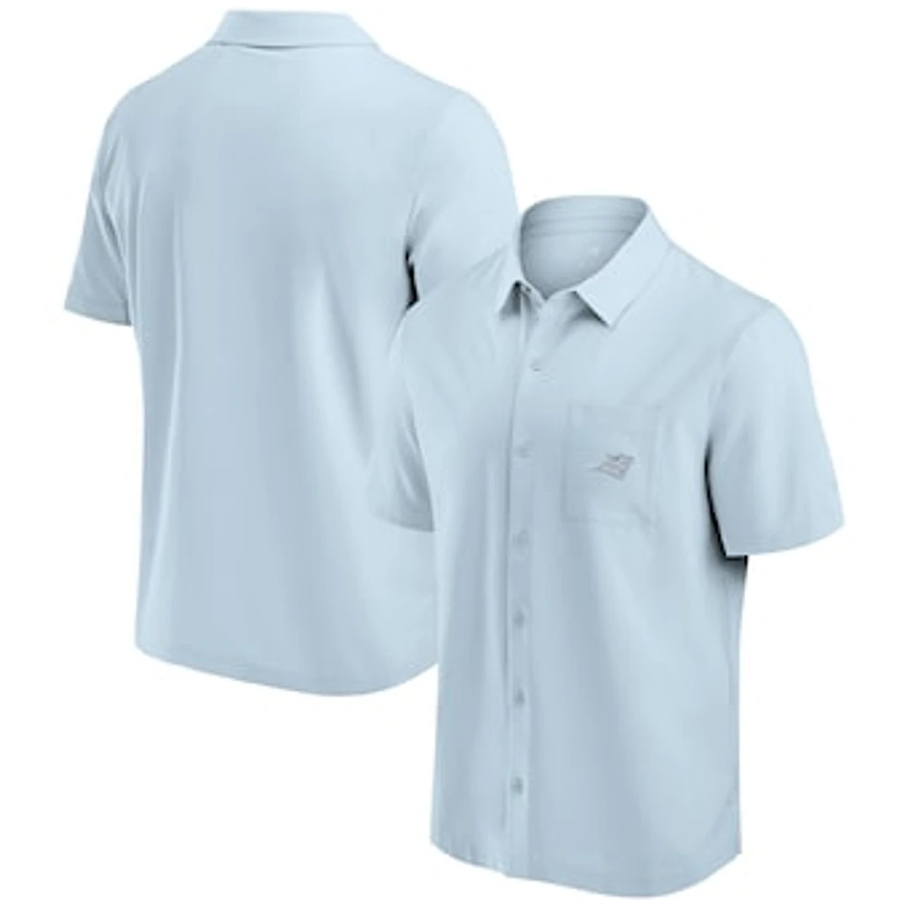 Men's Fanatics Light Blue Carolina Panthers Front Office Button-Up Shirt