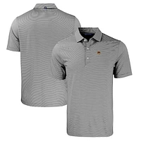 Men's Cutter & Buck  Black/White Texas State Bobcats Big Tall Forge Eco Double Stripe Stretch Recycled Polo