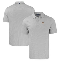 Men's Cutter & Buck  Gray/White Texas State Bobcats Big Tall Forge Eco Double Stripe Stretch Recycled Polo
