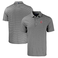 Men's Cutter & Buck /White Washington State Cougars Big Tall Forge Eco Double Stripe Stretch Recycled Polo