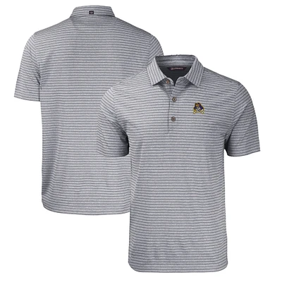 Men's Cutter & Buck  Heather Black ECU Pirates Big Tall Forge Eco Stripe Stretch Recycled Polo