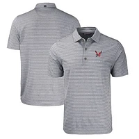 Men's Cutter & Buck  Heather Black Eastern Washington Eagles Big Tall Forge Eco Stripe Stretch Recycled Polo
