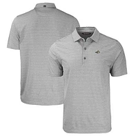 Men's Cutter & Buck  Heather Gray Montana State Bobcats Big Tall Forge Eco Stripe Stretch Recycled Polo