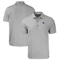 Men's Cutter & Buck  Heather Gray UTSA Roadrunners Big Tall Forge Eco Stripe Stretch Recycled Polo