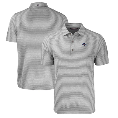 Men's Cutter & Buck  Heather Gray UTSA Roadrunners Big Tall Forge Eco Stripe Stretch Recycled Polo