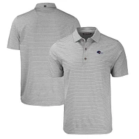Men's Cutter & Buck  Heather Gray UTSA Roadrunners Big Tall Forge Eco Stripe Stretch Recycled Polo