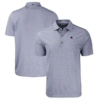 Men's Cutter & Buck  Heather Navy UTSA Roadrunners Big Tall Forge Eco Stripe Stretch Recycled Polo