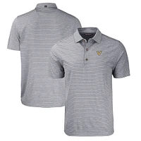 Men's Cutter & Buck  Heather Black Vanderbilt Commodores Big Tall Forge Eco Stripe Stretch Recycled Polo