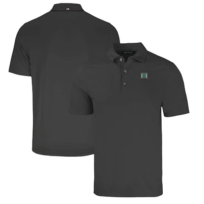 Men's Cutter & Buck Heather Hawaii Rainbow Warriors Big Tall Forge Eco Stretch Recycled Polo