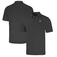 Men's Cutter & Buck Heather Black Hawaii Rainbow Warriors Big Tall Forge Eco Stretch Recycled Polo