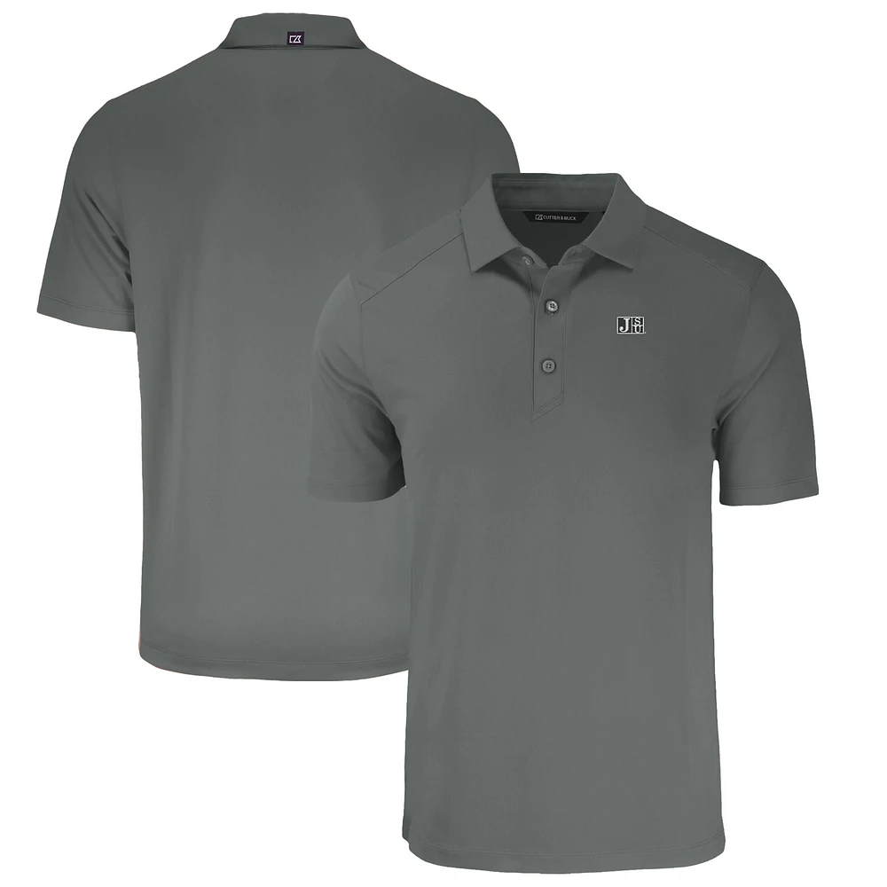 Men's Cutter & Buck Gray Jackson State Tigers Big Tall Forge Eco Stretch Recycled Polo